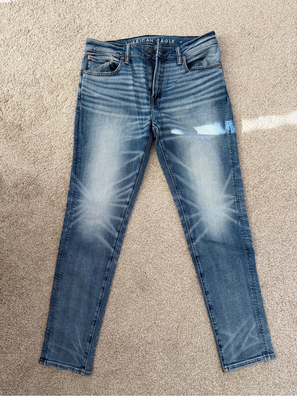 American Eagle Outfitters Mid Wash Slim Straight Jeans